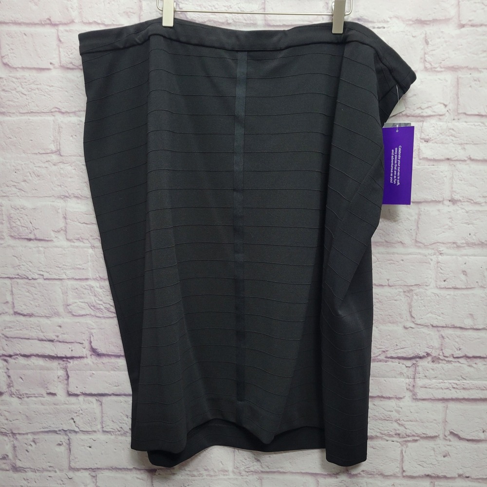 NEW Catherines Curvy Collection Bandage Pencil Skirt Sz‎ 3X Stretch Bodycon Goth